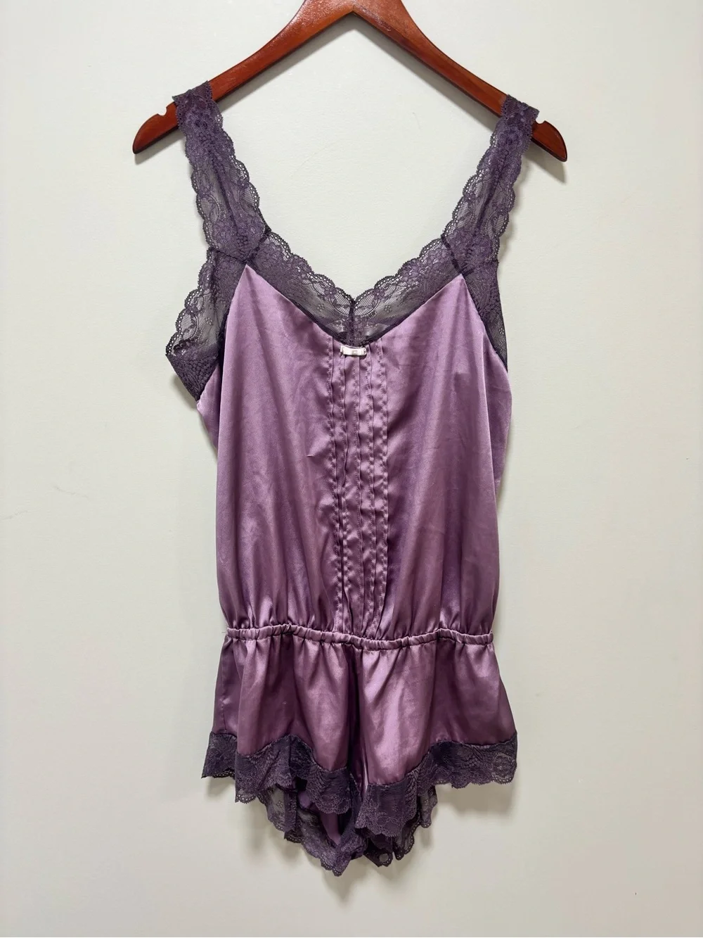 Y2K Victoria’s Secret Purple Lace Satin Romper ASO Blair Waldorf Gossip Girl